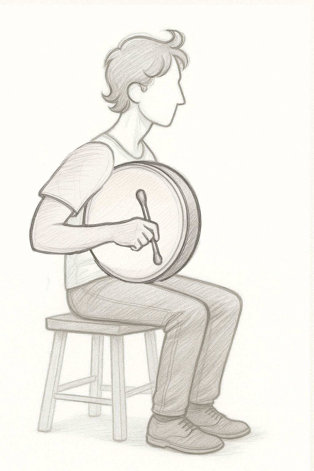 Bodhran_Player_vanMeerdervoort